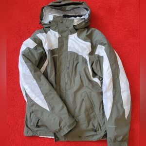 Columbia Jacket Green and White